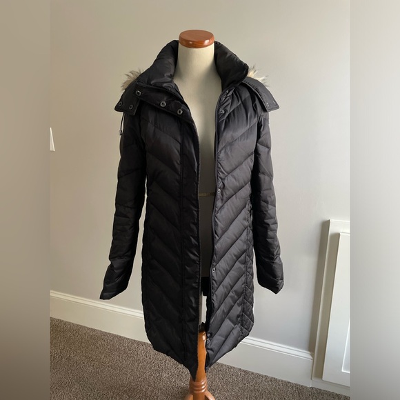 Kenneth Cole Faux-Fur-Trim Hooded Puffer Coat - Picture 4 of 12